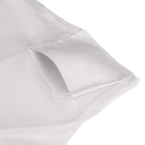 Trimming Shop Spandex Blanco Cubierta para Silla Funda para, Boda, Fiestas, Restaurante, Comedor Decoración con Super Elástico, Duradero, Larga Duración Elástico - Blanco