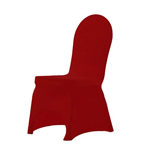 Trimming Shop Spandex Silla Roja Funda Tela Elastica Extraíble Fundas Protectoras Para Bodas Banquetes Ceremonia Hotel Mesa De Comedor Fiestas Decoración,20piezas