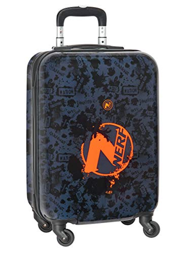 Trolley Cabina 20'' Maleta Safta con Ruedas y Candado de Seguridad de Nerf, Azul Marino, 345x200x550mm