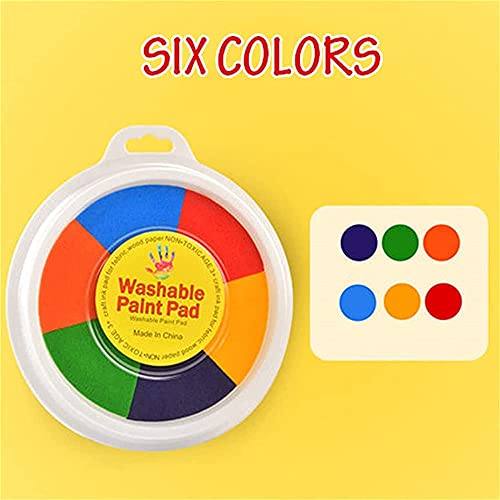 TTCPUYSA Funny Finger Painting Kit, Kids Washable Finger Paint Set, for Kids Early Learning Toy (6 Color)