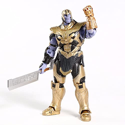 TTHH Avengers Endgame Thanos con Arma Infinity Gauntlet, Figura De Acción De PVC Modelo Coleccionable Anime Superhéroe Juguete Muñeca Regalo