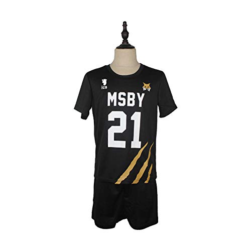 Tuboshu Disfraz de Cosplay Haikyuu MSBY Black Jackals Karasuno High Mi-ya Atsumu Hinata Shouyo Uniformes de Voleibol Camisetas de Ropa Deportiva de Anime