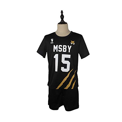 Tuboshu Disfraz de Cosplay Haikyuu MSBY Black Jackals Karasuno High Mi-ya Atsumu Hinata Shouyo Uniformes de Voleibol Camisetas de Ropa Deportiva de Anime