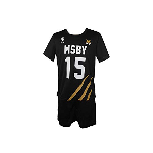 Tuboshu Disfraz de Cosplay Haikyuu MSBY Black Jackals Karasuno High Mi-ya Atsumu Hinata Shouyo Uniformes de Voleibol Camisetas de Ropa Deportiva de Anime