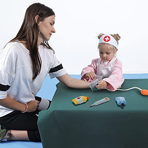 Tumama Juego Medicos Niños,Maletin Doctor Medicos Accesorios Juguete,Juegos de Médicos Disfraz Doctora Enfermera Juegos de Imitación,Juego de rol Juguetes Regalos para Niños y Niñas 3 4 5 Años