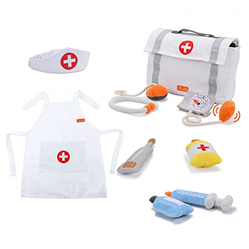 Tumama Juego Medicos Niños,Maletin Doctor Medicos Accesorios Juguete,Juegos de Médicos Disfraz Doctora Enfermera Juegos de Imitación,Juego de rol Juguetes Regalos para Niños y Niñas 3 4 5 Años