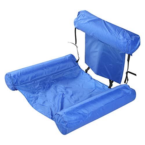 Tumbona de Piscina Plegable de Agua Inflable Silla de Sal¨®n Piscina Flotante Tumbona Dise?o antifugas de Aire para Patio Trasero Playa(con Tablero de flotabilidad)