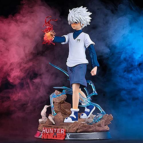 TXYANG Hunter X Hunter Killua Zoldyck - Figura de acción de animación, decoración de personajes, colección de recuerdos, juguete para regalo, 27 cm