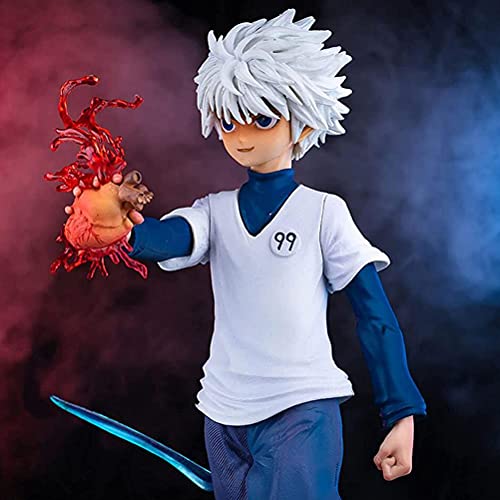 TXYANG Hunter X Hunter Killua Zoldyck - Figura de acción de animación, decoración de personajes, colección de recuerdos, juguete para regalo, 27 cm