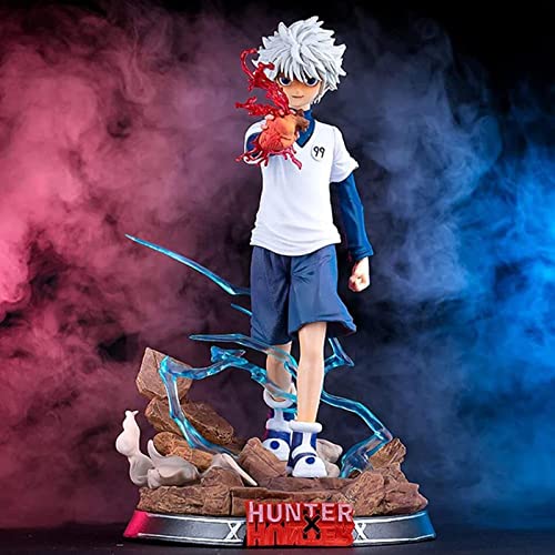 TXYANG Hunter X Hunter Killua Zoldyck - Figura de acción de animación, decoración de personajes, colección de recuerdos, juguete para regalo, 27 cm