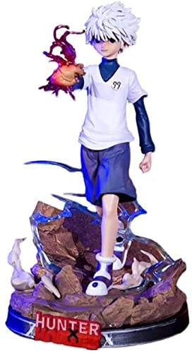 TXYANG Hunter X Hunter Killua Zoldyck - Figura de acción de animación, decoración de personajes, colección de recuerdos, juguete para regalo, 27 cm