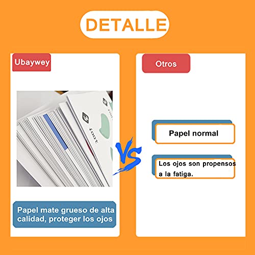 Ubaywey Set de Papel de Recortar Juego Educativo y Divertido para Niños DIY Papel de Manualidades para Aprender a utilizar las tijeras Papeles para colorear Regalos para Niños de 3+ (Tipo 1)