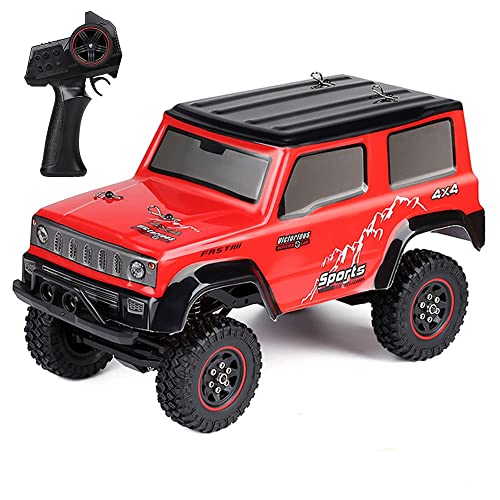 UJIKHSD Coches RC, Coche A Control Remoto 20 Km/H, Camión RC para Niños Y Niñas De 6 A 12 Años De Edad, Regalo, Monster Truck 4x4 A Control Remoto, Coche De Carreras Controlado por Radio