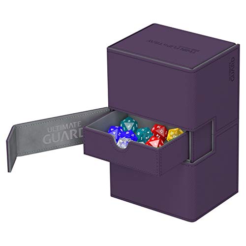 Ultimate Guard Caja de Cartas Twin Flip’n’Tray XenoSkin™ para 160 Cartas (tamaño estándar), Color Violeta, de la Marca