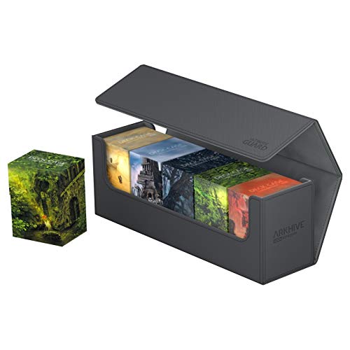 Ultimate Guard Caja para almacenar Cartas Arkhive 400 +. Tamaño estándar XenoSkin, Color ámbar