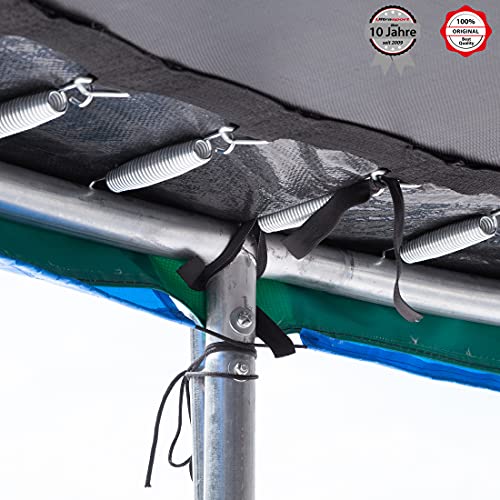 Ultrasport Toldo de protección contra la intemperie para trampolines, con diámetro 180/183, 251 cm, 305 cm, 366 cm y 430 cm, cordón, hecho de lámina de PVC resistente, azul