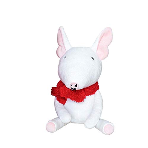 Umbranded Juguete de Peluche 30cm Bull Terrier Dog Doll Peluche de Peluche Soft Puppy Dog para niño Regalo de cumpleaños