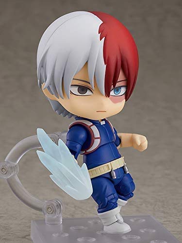 UN-BRAND Personajes de anime japoneses Shoto Todoroki Q Versión Nendoroid Figura de acción PVC Accionable Estatua Modelo 10cm