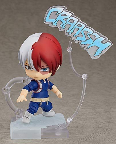 UN-BRAND Personajes de anime japoneses Shoto Todoroki Q Versión Nendoroid Figura de acción PVC Accionable Estatua Modelo 10cm