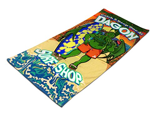 Unbekannt Toy Vault tyv12034 – Animales de Peluche, Cthulhu Dagon Surf Shop Beach Towel