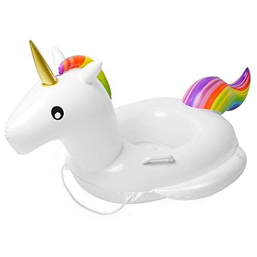 Unicornio Flotador Hinchable para Bebé Piscina Inflable Juguete Flotador para1-6 Años Niños