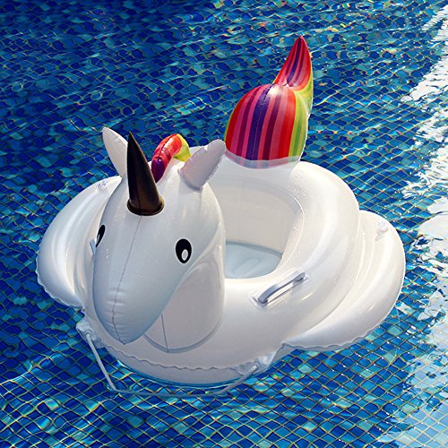 Unicornio Flotador Hinchable para Bebé Piscina Inflable Juguete Flotador para1-6 Años Niños