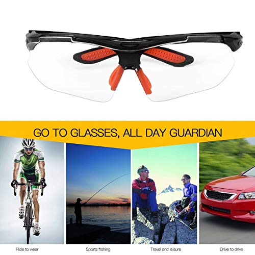 Uniqueheart Gafas de Ciclismo para Bicicleta Gafas a Prueba de Polvo a Prueba de Viento Gafas de Deporte al Aire Libre Hombres y Mujeres Gafas de protección para Bicicleta de montaña