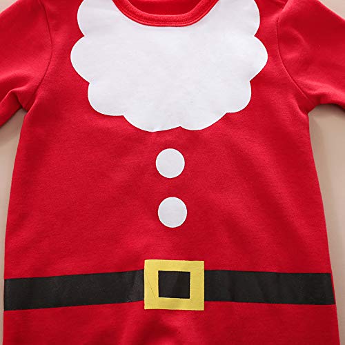 Unisexo Disfraz de Elfo Ropa,Disfraz Papa Noel Bebe Niño Recién Nacido Mono Bebe niñas y niños Mi Primera Navidad