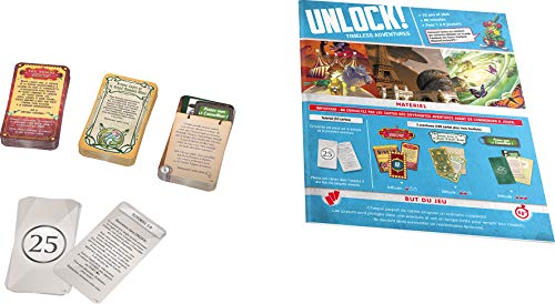 Unlock! Timeless Adventures Asmodee - Juego de mesa, cooperativo, de escape, con aplicación (versión en francés)