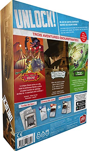 Unlock! Timeless Adventures Asmodee - Juego de mesa, cooperativo, de escape, con aplicación (versión en francés)