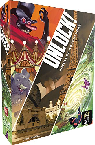 Unlock! Timeless Adventures Asmodee - Juego de mesa, cooperativo, de escape, con aplicación (versión en francés)