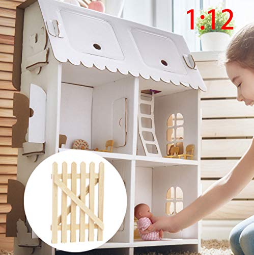 Valla en Miniatura para muñecas, Mini Valla Decorativa de simulación para Accesorio de casa de muñecas 1:12, niñas