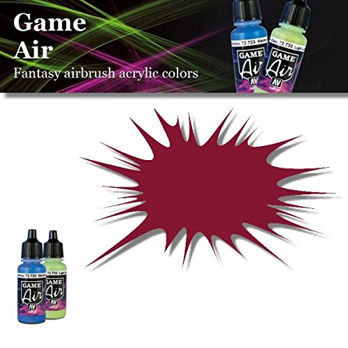 VALLEJO-3072712 72712 VALLEJO GAME AIR COLOR ROJO escarlata, 17 Ml (3072712)