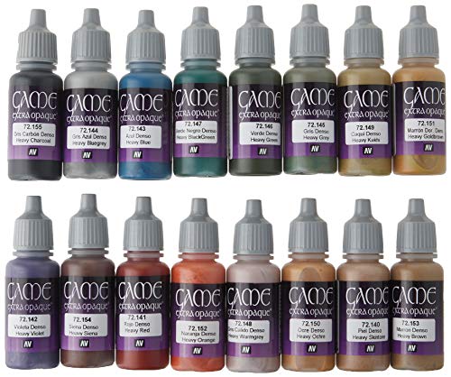 Vallejo 72290 Game Color - Colores Acrílicos, Colores Extra Opacos, 17 ml, 6 uds