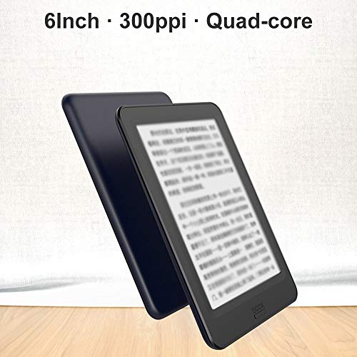 VCX 6" Libro electrónico Modelo Nuevo eBook Reader 2G 16G / Quad-Core 300ppi E-Lector de BT & WiFiTou-ch Pantalla de Tinta electrónica Android (Bundle : Only e Book Reader)