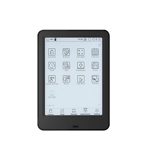 VCX 6" Libro electrónico Modelo Nuevo eBook Reader 2G 16G / Quad-Core 300ppi E-Lector de BT & WiFiTou-ch Pantalla de Tinta electrónica Android (Bundle : Only e Book Reader)