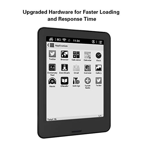 VCX 6" Libro electrónico Modelo Nuevo eBook Reader 2G 16G / Quad-Core 300ppi E-Lector de BT & WiFiTou-ch Pantalla de Tinta electrónica Android (Bundle : +Case Sets)