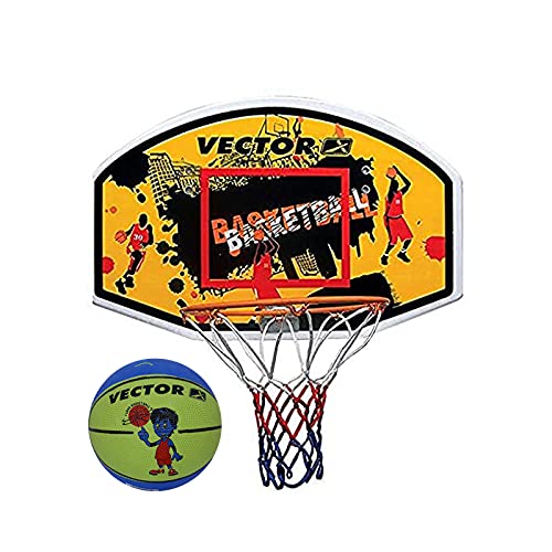 Vector X cesta bola tamaño 3 anillo de baloncesto con tablero de montaje en pared cesta bola red con anillo 32 diámetro niños niño y niña principiante niños tamaño 3 juego de baloncesto