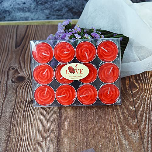 Velas en Forma de Corazón,Romántico de Velas,112 Piezas Conjunto de Decoración Romántica,Velas de Amor Romántica,para Decoración día de San Valentín,Boda,Navidades,Cumpleaños ect