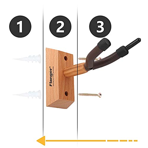 VGEBY Colgador de violín, Base de Madera Gancho para Colgar violín Soporte de Montaje en Pared con Tornillos de Metal para Home Studio