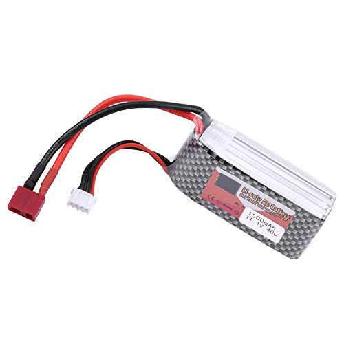 VGEBY1 Batería de Litio, batería de Litio Recargable 3S 11.1V con Conector en T para automóvil RC(11.1V 1500mAh 40C T)