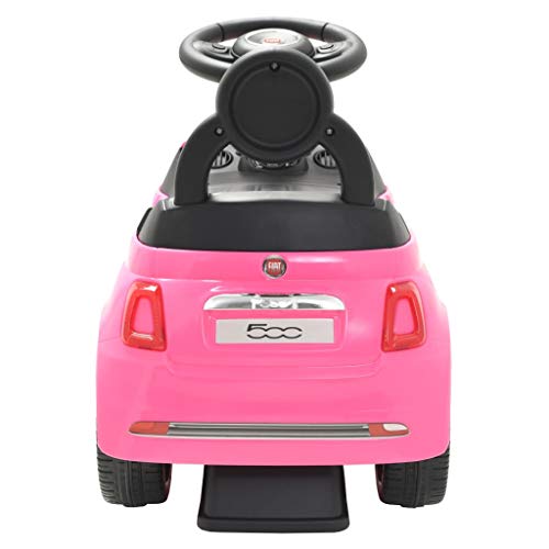 vidaXL Coche Correpasillos Rosa Vehículo Auto Carrito Juguete Juego Infantil