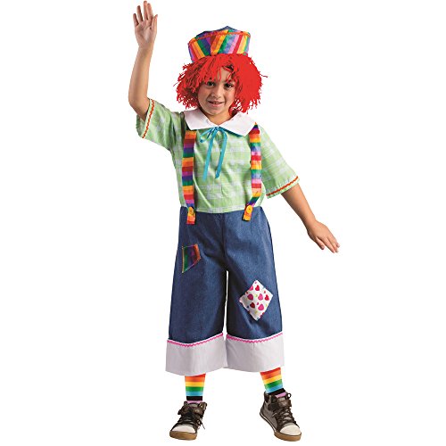 Viste a América - 774-L - muñeca de Trapo Raggedy Andy Disfraz para niños - 12-14 años - 140 cm Cintura - Multicolor