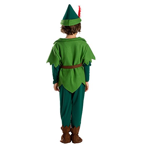 Viste a América - 837-T2 - Peter Pan Traje - 1-2 años - Tamaño 89 cm - Multicolor