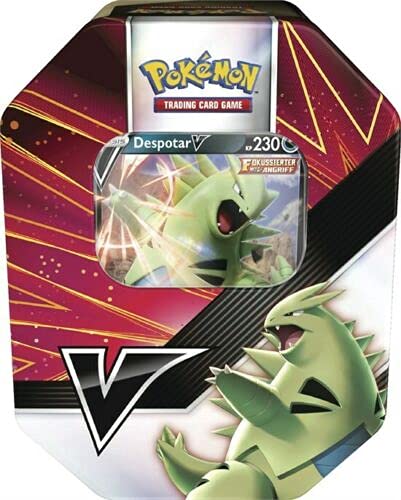 von Pokemon Trading Cards Tin Box Summer 2021 V-Power - Caja de tarjetas (Tyranitar-V)