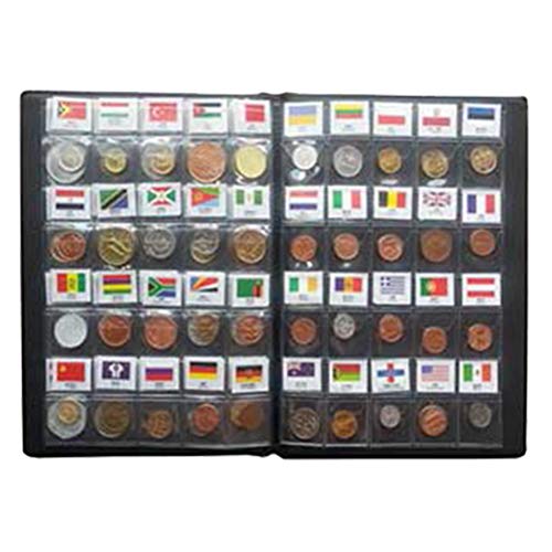 VORCOOL Album Monedas Coleccion 250 Bolsillos (Negro)