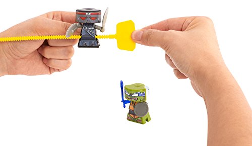 VS Rip-Spin Warriors Teenage Mutant Ninja Turtles - Leonardo vs Foot Soldier by Mattel