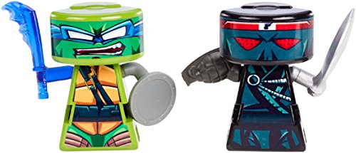 VS Rip-Spin Warriors Teenage Mutant Ninja Turtles - Leonardo vs Foot Soldier by Mattel