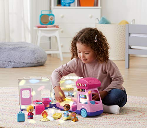 VTech - Caravana de Aventuras TutTut Amigos, Coche Interactivo con Diversos Accesorios y Elementos para manipular, aprende Vocabulario, música, Incluye 3 Personajes