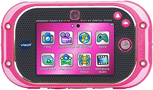 VTech Kidizoom Touch 5.0 - Cámara Infantil de Fotos Digital, Rosa - Versión Alemana